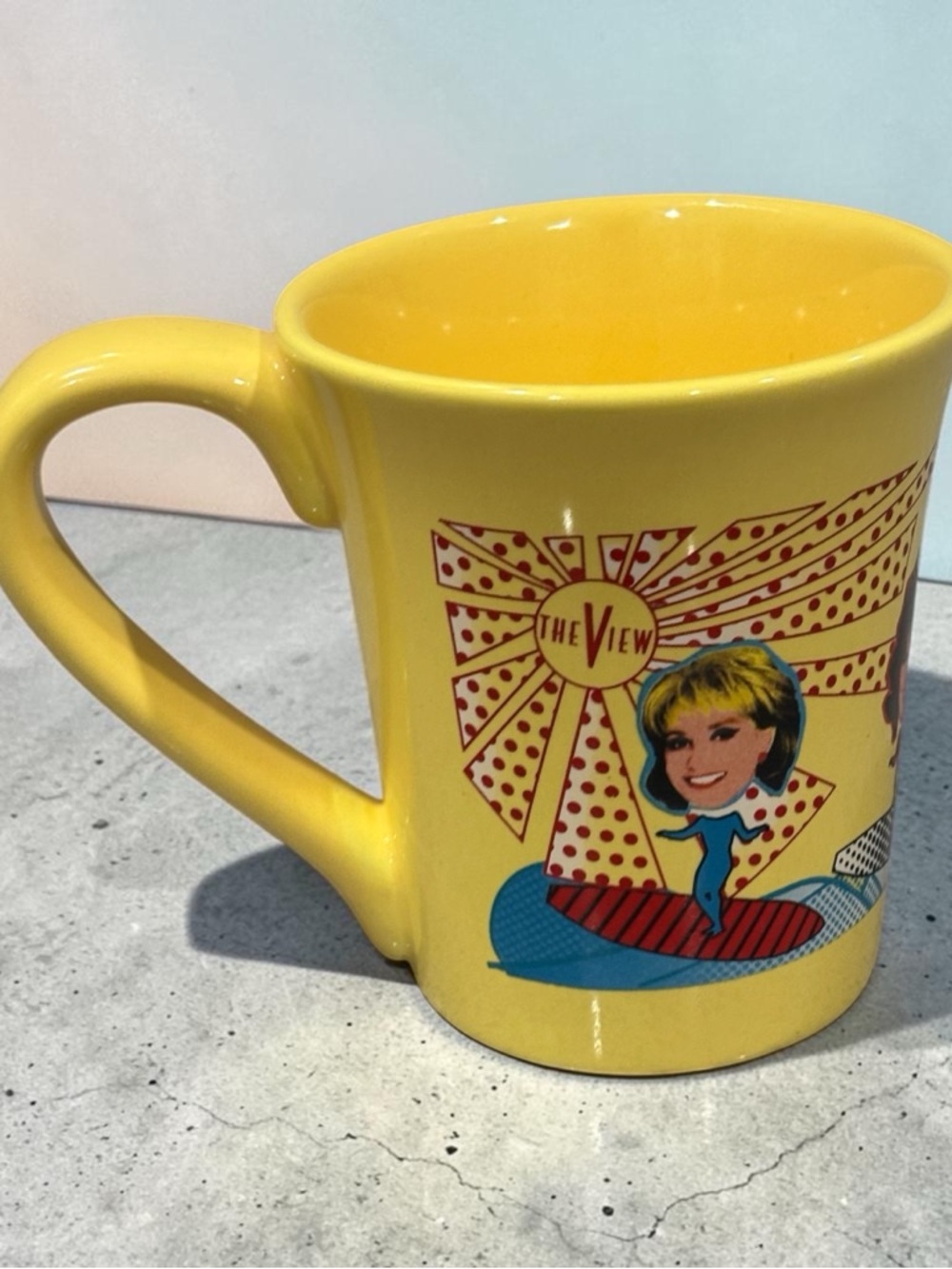 2007 the view coffee mug yellow